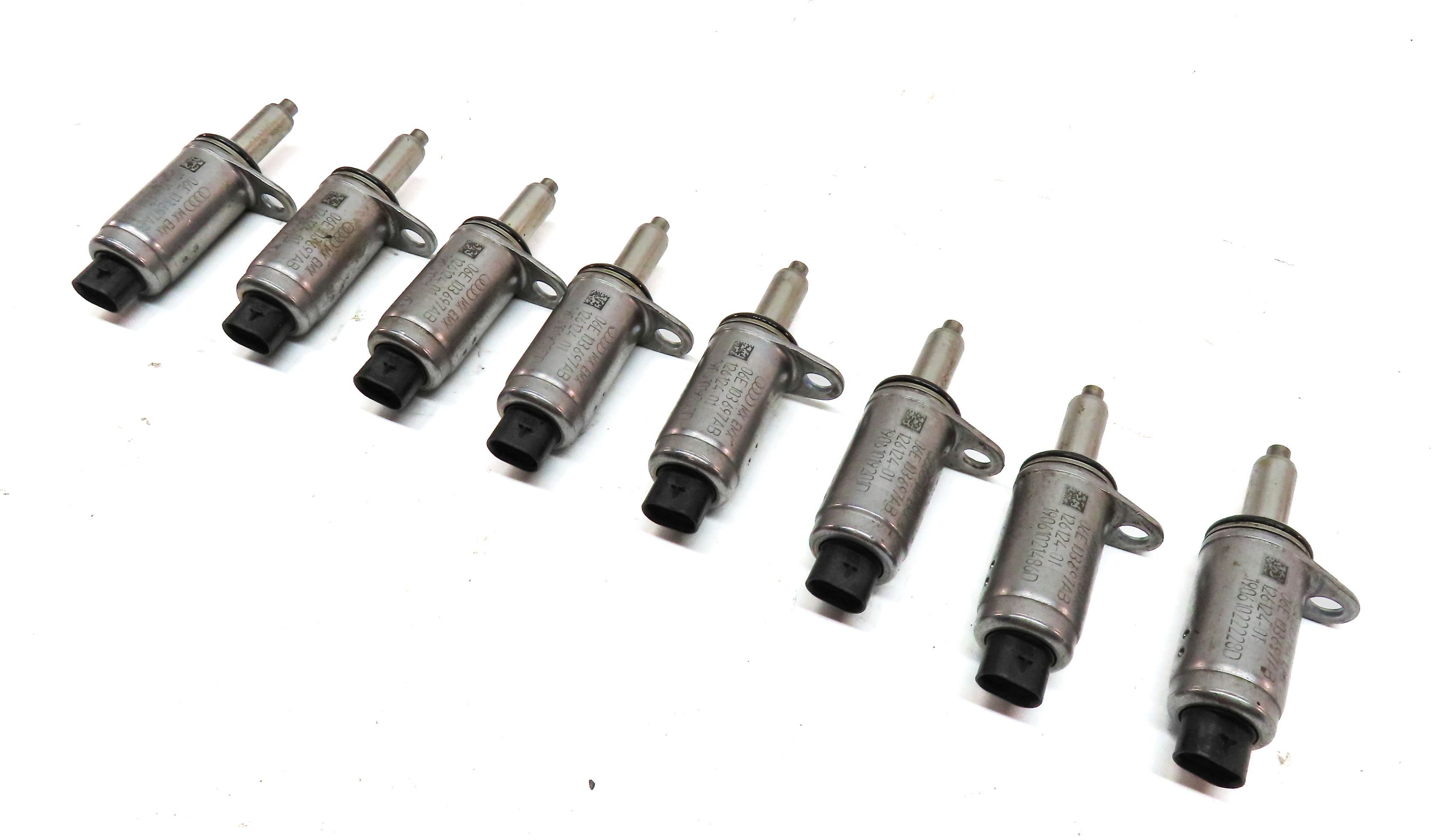 19 AUDI Q5 (FY 80A) 2.0L (DJYA) ENGINE MOTOR CAMSHAFT ADJUSTMENT SOLENOID SET/8 — exact item pictured